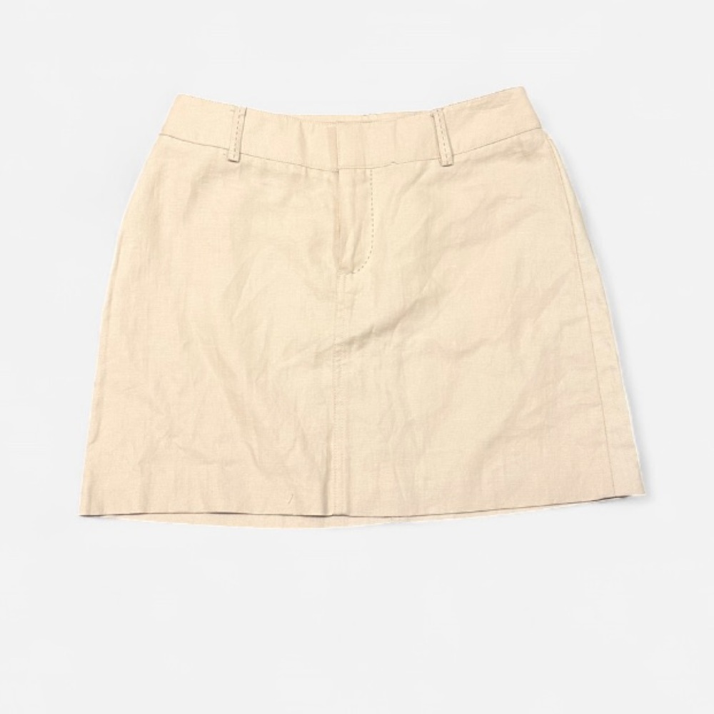Womyn Cream Mini Skirt 2